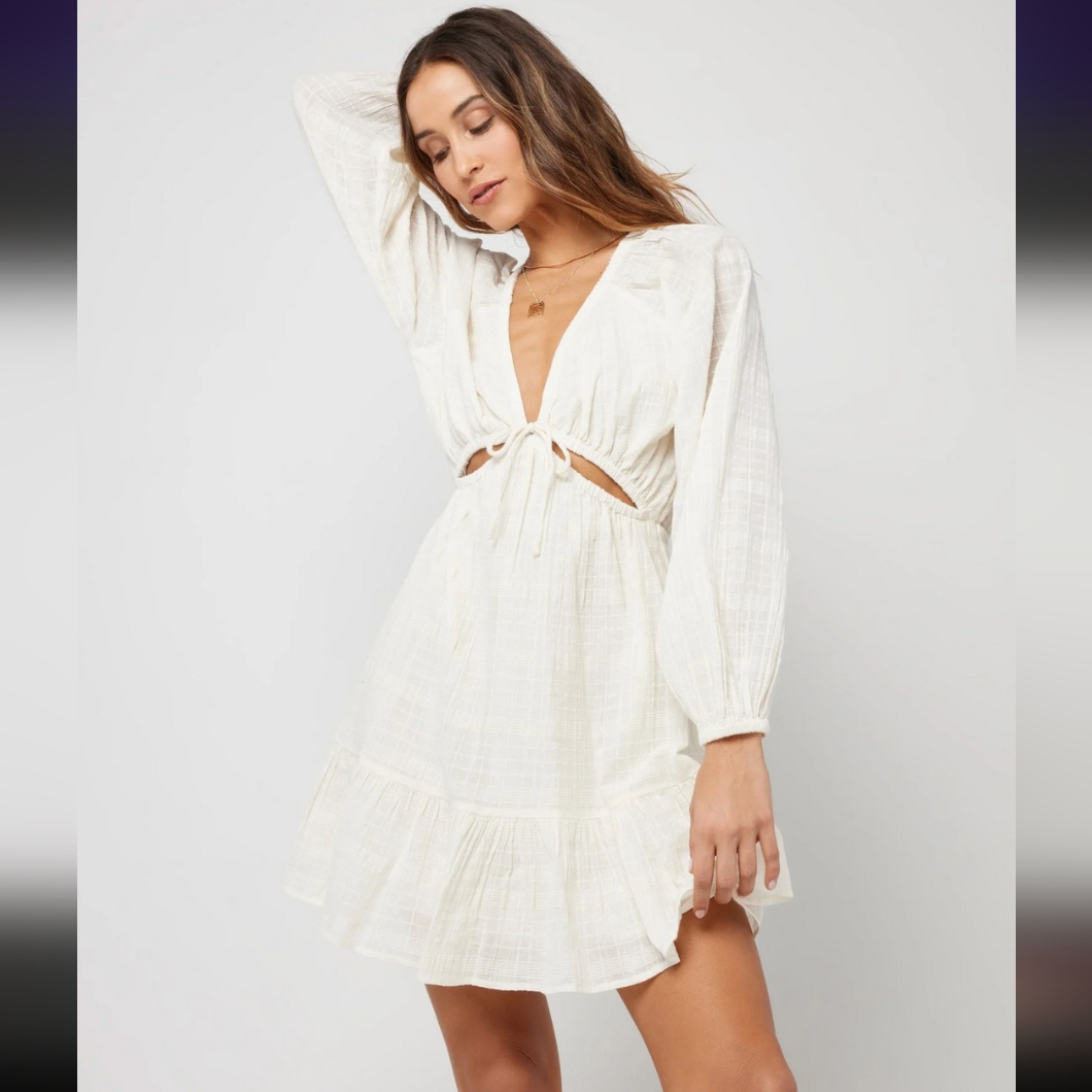 L Space Feelin Fine Coverup Xs Cream